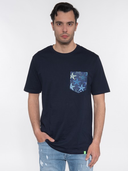 OVER-D T-shirt OE1S2S3T24 Μπλε navy OVER-D - 10