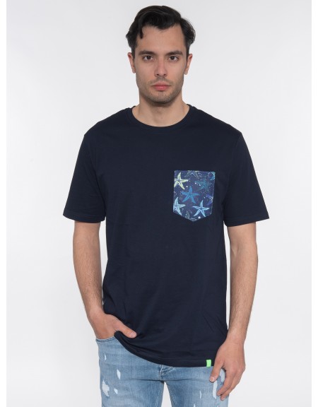OVER-D T-shirt OE1S2S3T24 Μπλε navy OVER-D - 10