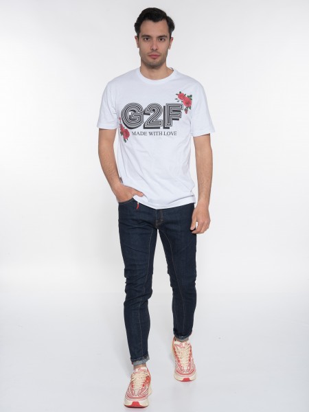 G2FIRENZE T-shirt ROSES Λευκό G2FIRENZE - 6