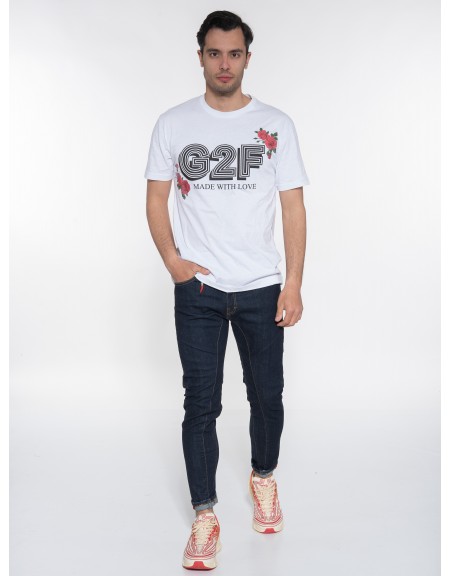 G2FIRENZE T-shirt ROSES Λευκό G2FIRENZE - 6
