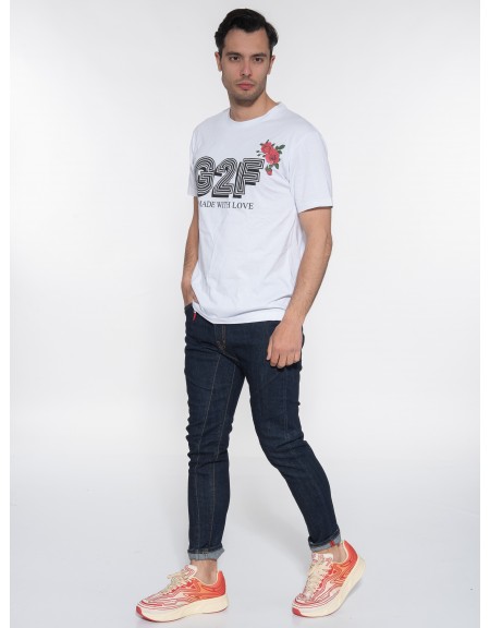 G2FIRENZE T-shirt ROSES Λευκό G2FIRENZE - 9