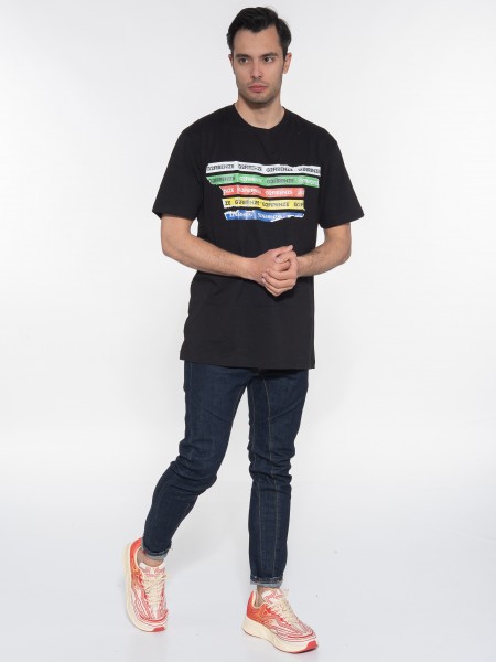 G2FIRENZE T-shirt STRIPES Μαύρο G2FIRENZE - 7