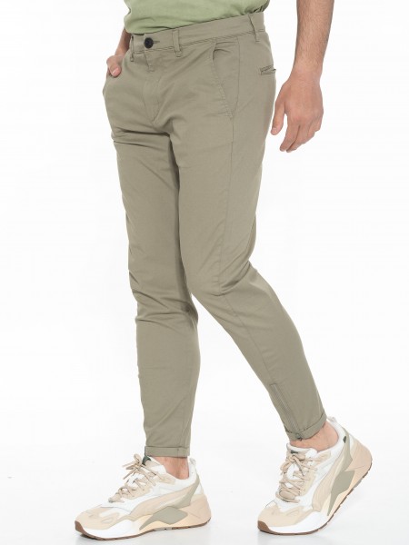 GABBA Chino Παντελόνι PISA LIT P010457 Λαδί GABBA - 4