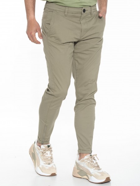 GABBA Chino Παντελόνι PISA LIT P010457 Λαδί GABBA - 3