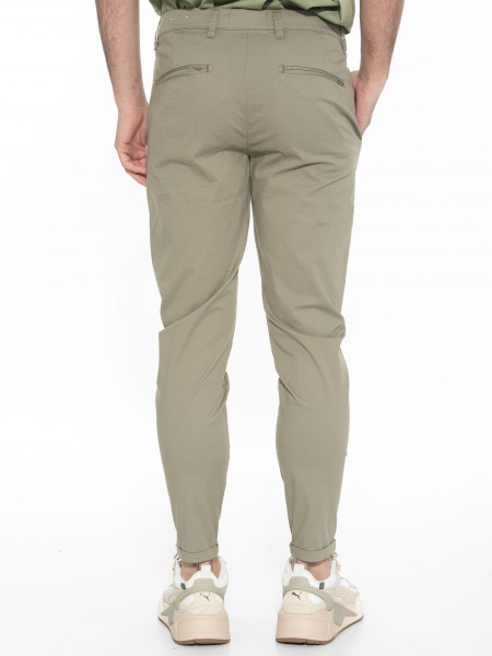 GABBA Chino Παντελόνι PISA LIT P010457 Λαδί GABBA - 2