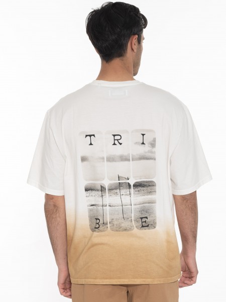 GABBA T-shirt SPIRIT PRINT BOXY SS Tee Λευκό - Μπεζ GABBA - 2