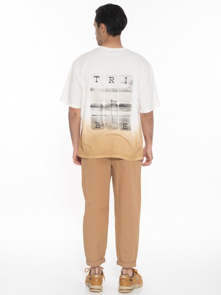 GABBA T-shirt SPIRIT PRINT BOXY SS Tee Λευκό - Μπεζ GABBA - 7