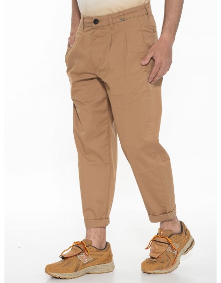 GABBA Chino Παντελόνι FIRENZE LIT P01458 Καφέ GABBA - 4