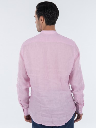 OVER-D Linen shirt mao OC1S0S0C03 Pink