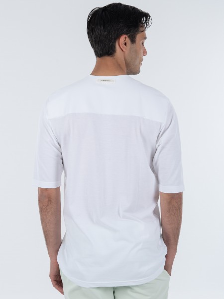 NINETEEN T-shirt K23-1056 Λευκό NINETEEN - 2