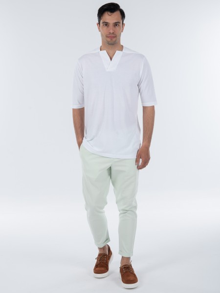 NINETEEN T-shirt K23-1056 Λευκό NINETEEN - 5