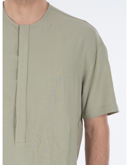 NINETEEN Shirt mao K23-1030 Olive NINETEEN - 5