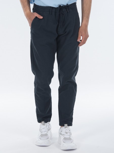 OVER-D Chino Παντελόνι λινό OC1S0S0P05 Μπλε OVER-D - 10