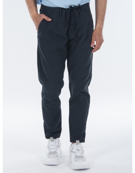 OVER-D Chino Παντελόνι λινό OC1S0S0P05 Μπλε OVER-D - 10