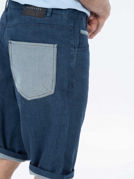 NINETEEN Jean Βεμούδα K23-X1050 Μπλε NINETEEN - 5