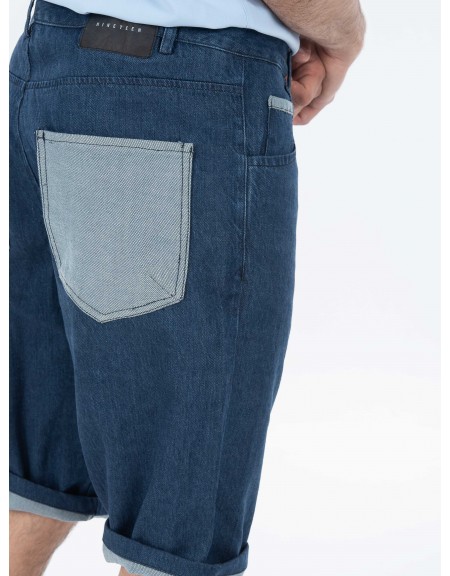 NINETEEN Jean Βεμούδα K23-X1050 Μπλε NINETEEN - 5