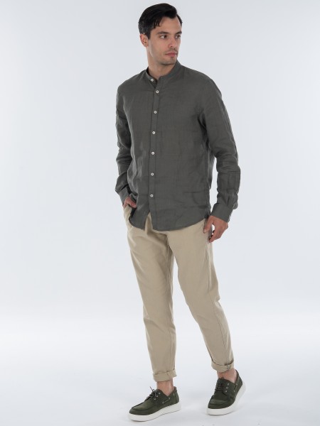 OVER-D Chino Linen Pants OC1S0S0P05 Beige OVER-D - 9