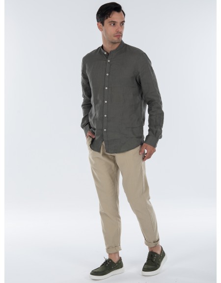 OVER-D Chino Linen Pants OC1S0S0P05 Beige OVER-D - 9