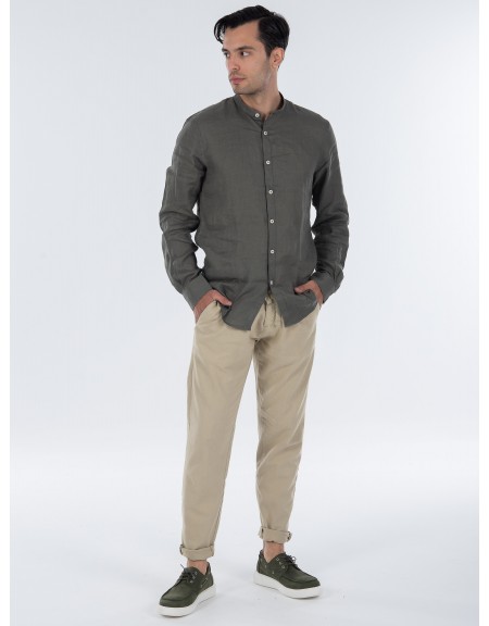 OVER-D Chino Linen Pants OC1S0S0P05 Beige OVER-D - 7