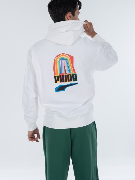 Puma discount rainbow hoodie