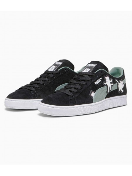 PUMA Sneaker Shoe 393872 01 Suede2 RIPNDIP PRIME LOW Black - Green PUMA - 3
