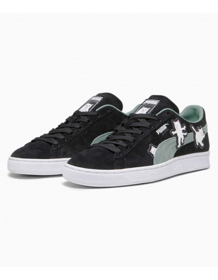 PUMA Sneaker Shoe 393872 01 Suede2 RIPNDIP PRIME LOW Black - Green PUMA - 3