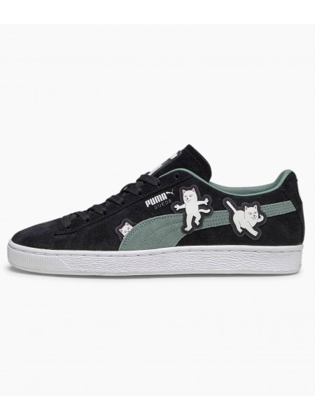 PUMA Sneaker Shoe 393872 01 Suede2 RIPNDIP PRIME LOW Black - Green PUMA - 4