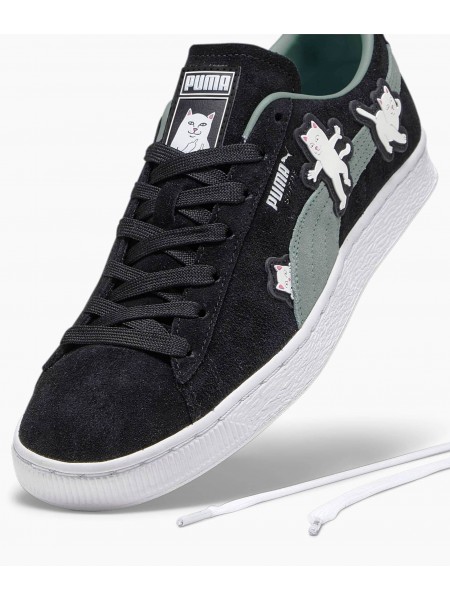 PUMA Sneaker Shoe 393872 01 Suede2 RIPNDIP PRIME LOW Black - Green PUMA - 2