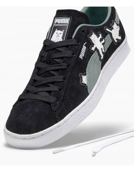 PUMA Sneaker Shoe 393872 01 Suede2 RIPNDIP PRIME LOW Black - Green PUMA - 2