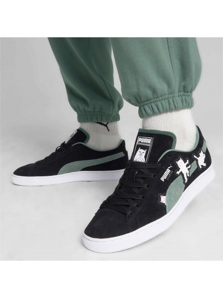 PUMA Sneaker Shoe 393872 01 Suede2 RIPNDIP PRIME LOW Black - Green PUMA - 6
