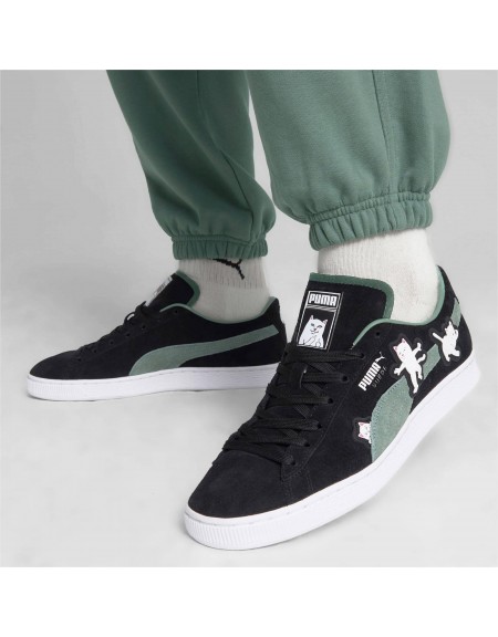 PUMA Sneaker Shoe 393872 01 Suede2 RIPNDIP PRIME LOW Black - Green PUMA - 6