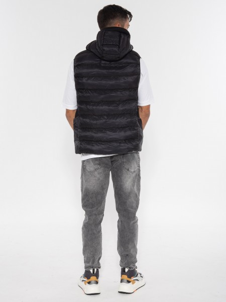 KRAKATAU Sleeveless jacket QM408 Black KRAKATAU - 8