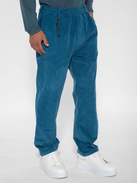 XAGON MAN Corduroy pants 2ZX94ZA Petrol XAGON MAN - 3