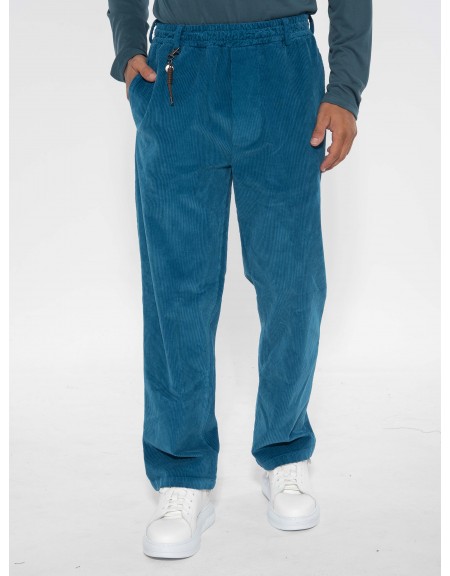 XAGON MAN Corduroy pants 2ZX94ZA Petrol XAGON MAN - 14