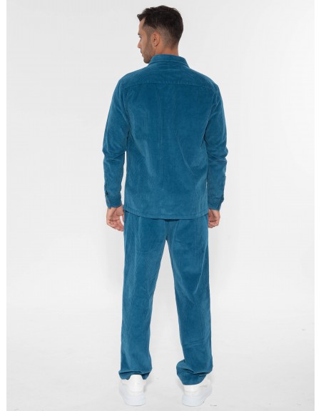 XAGON MAN Shirt - Jacket 2ZX93ZAR Petrol XAGON MAN - 8
