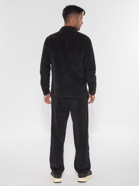 XAGON MAN Παντελόνι κοτλέ 2ZX94ZA Μαύρο XAGON MAN - 7