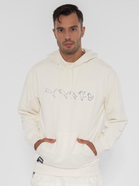 PUMA Φούτερ με κουκούλα 622197 65 PUMA X RIPNDIP TR  Off-white PUMA - 1