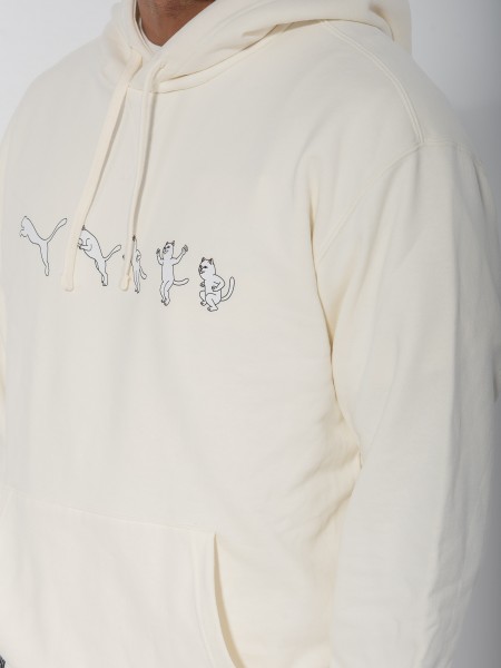 PUMA Φούτερ με κουκούλα 622197 65 PUMA X RIPNDIP TR  Off-white PUMA - 5