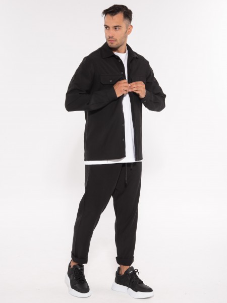 NINETEEN Shirt - Jacket X23-1035 Black NINETEEN - 7