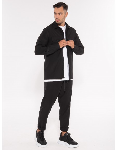 NINETEEN Shirt - Jacket X23-1035 Black NINETEEN - 7