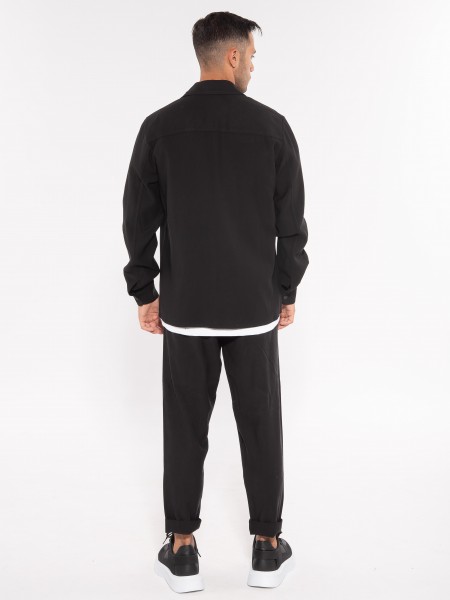 NINETEEN Shirt - Jacket X23-1035 Black NINETEEN - 8