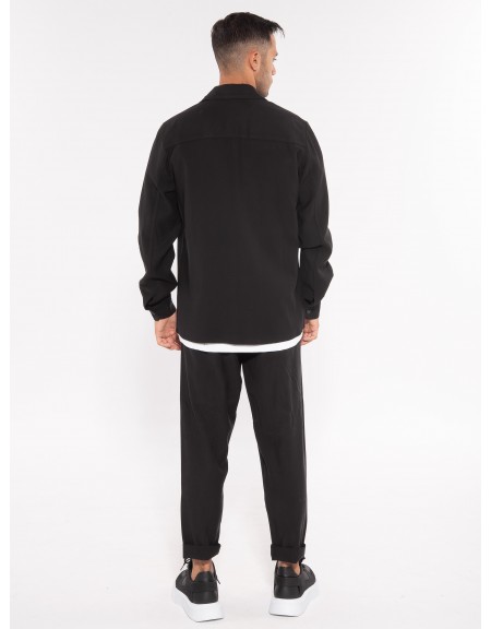 NINETEEN Shirt - Jacket X23-1035 Black NINETEEN - 8