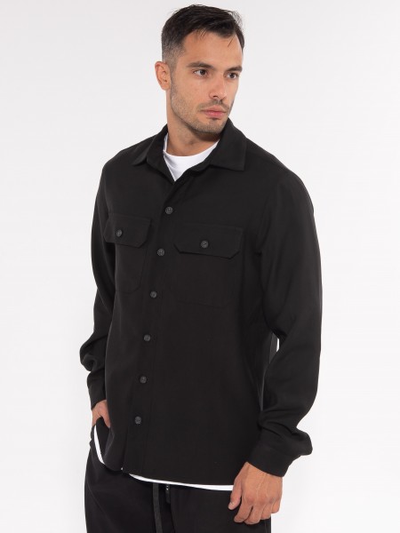 NINETEEN Shirt - Jacket X23-1035 Black NINETEEN - 4