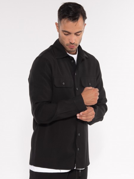 NINETEEN Shirt - Jacket X23-1035 Black NINETEEN - 3