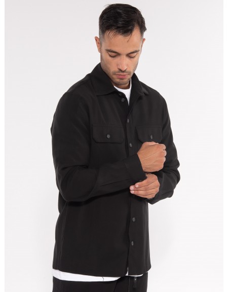 NINETEEN Shirt - Jacket X23-1035 Black NINETEEN - 3