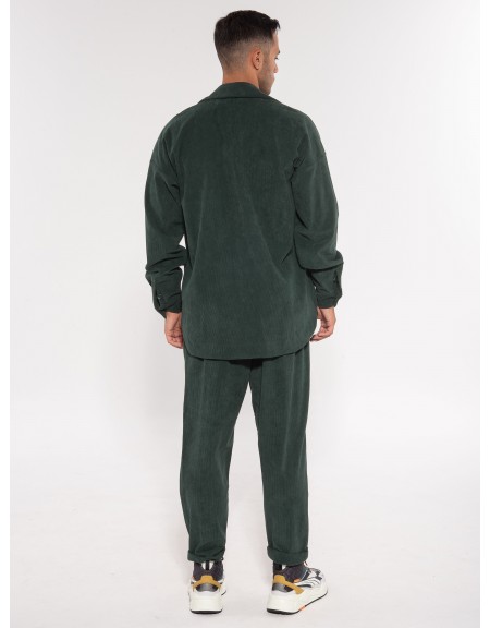 NINETEEN Chino Παντελόνι κοτλέ X23-1018 Κυπαρισσί NINETEEN - 11