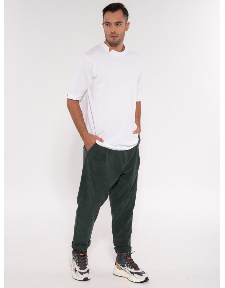 NINETEEN Chino Παντελόνι κοτλέ X23-1018 Κυπαρισσί NINETEEN - 8