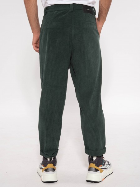 NINETEEN Chino Παντελόνι κοτλέ X23-1018 Κυπαρισσί NINETEEN - 2