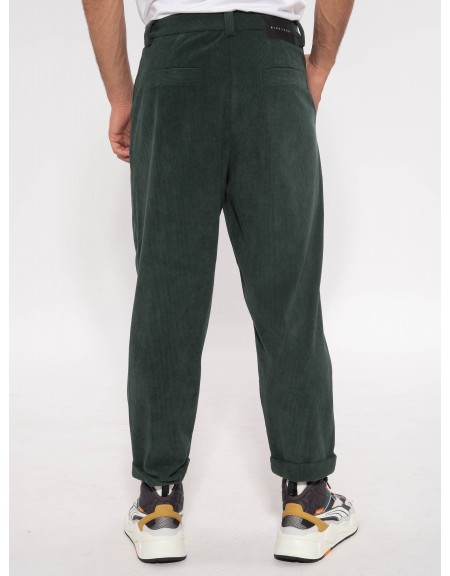 NINETEEN Chino Παντελόνι κοτλέ X23-1018 Κυπαρισσί NINETEEN - 2