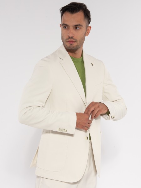 OVER-D Σακάκι OE1F2W3G12 Εκρού OVER-D - 3